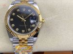 ARF Rolex Datejust 41mm Dandong 3235 Movement 72h Black Face TT YG Jubilee Band Watch